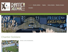 Tablet Screenshot of chantier-solidaire.com